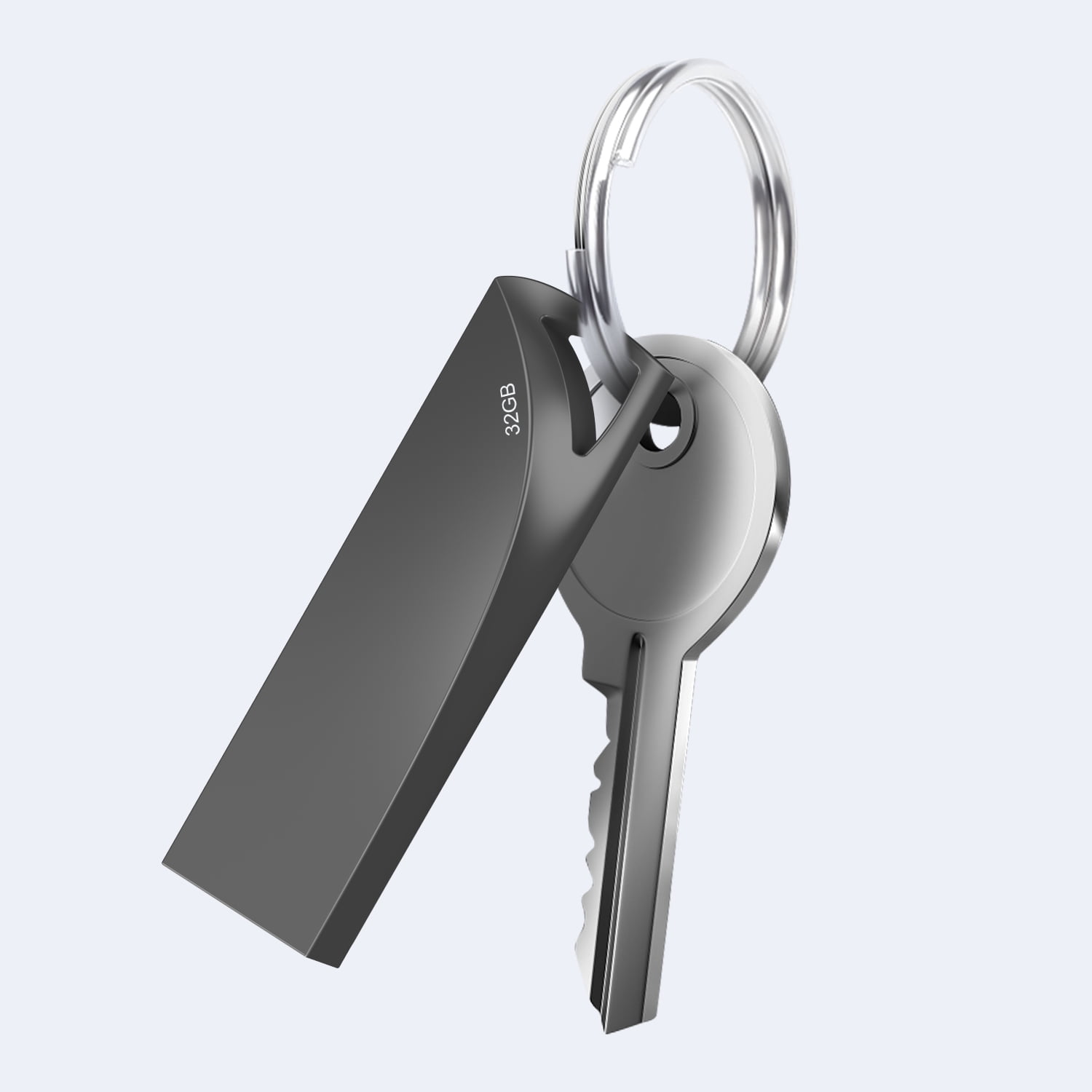 128GB USB 3.0 Flash Drive 2Pack TOPESEL Waterproof Metal USB Memory Stick Slim Thumb Drive with Keychain Hole