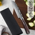 thumbnail image 2 of MDHAND Kitchen Chef Knife with Laser Damascus Pattern, 7Cr17 High Carbon Stainless Steel, Pakka Wood Handle, Gift Box, 2 of 10