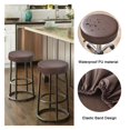 thumbnail image 3 of Stool Covers Round Set of 2, Waterproof PU Bar Stool Seat Covers 12-15 Inch with Elastic Bands,Bar Stool Chair Covers Washable Stool Cushion Slipcover, 3 of 8