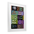 thumbnail image 2 of Stupell Industries Eclectic Blocked Kid's Educational Counting White Framed Print Under Glass, 13 x 16, by Carla Daly, 2 of 8