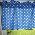 thumbnail image 3 of Cotton Stars Print Window Valance 58" Wide Blue, 3 of 3
