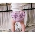thumbnail image 2 of Made in USA Girls Soft Cotton Ruffle Diaper Cover | Navy, 2 of 5