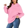 thumbnail image 3 of Shine Up Hoodies for Women Fleece Hooded Sweatshirts Oversized Pullover Long Sleeve Ladies Tops with Pocket, 3 of 9