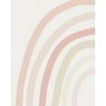 thumbnail image 2 of Straatsma, Leah 26x32 White Modern Wood Framed Museum Art Print Titled - Pastel Half Rainbow Left, 2 of 4