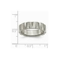 thumbnail image 6 of Titanium Notched 6mm Satin & Polished Band Size: 10; for Adults and Teens; for Women and Men, 6 of 6