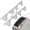 Silver, variant on Stove Gap Covers,Stainless Steel Stove Gap Guard Adjustable Length 13.8” to 27.6” for Kitchen, Range Trim Kit, Black
