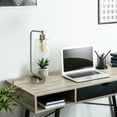 thumbnail image 5 of Simple Designs 18.8" Antique Brass Iron Lantern Desk Lamp With LED Bulb, 5 of 6