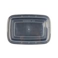 thumbnail image 6 of Restaurantware-Asporto 38 Ounce Take Out Containers, 100 Food Containers With Lids - Microwavable, Disposable, Black Plastic To Go Boxes For Food, No BPA, For Take Out And Delivery, 6 of 10
