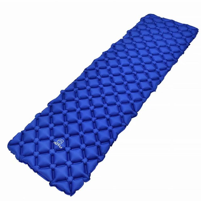 Colchoneta inflable ultraligera para dormir, cojín inflable para exteriores, cojín para acampar en la playa, tienda de montañismo, cojín a prueba de humedad, cojín de aire de TPU, azul Sailing Electrónica