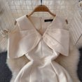 thumbnail image 4 of Vestidos largos de alta calidad para fiestas de banquete, vestidos de hombro, cintura alta, columpio grande, vestido de lujo ligero para damas, 4 of 5