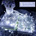 thumbnail image 2 of Series de Luces Navideñas LED DOSYU Blanco Frío 10 metros 200 Leds, 2 of 7