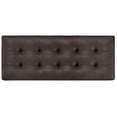 thumbnail image 4 of Cosmopolitan 44"Transitional Rectangle Ottoman Bench in Brown Faux Leather, 4 of 8