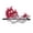 A007- Red, variant on Purple Lace Masquerade Mask 11 X 7 Inch for Women Venetian Masquerade Masks for Halloween Party Mardi Gras and Formal Event One Pack