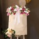 thumbnail image 1 of Flor de la silla de boda, flor artificial, accesorio de fotografía, decoración de la silla de fiesta Arreglo floral para la celebración Banquete, 1 of 10