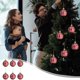 thumbnail image 2 of Decoraciones de Árbol de Navidad Ornamentos Colgantes de Bola Roja Y Blanca, Plástico Galvanizado 5x5x5cm Decoración para Árbol Y Accesorios de Ventana, 2 of 7