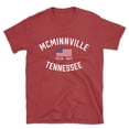 thumbnail image 1 of Mcminnville Tennessee Patriot Men's Cotton T-Shirt, 1 of 1