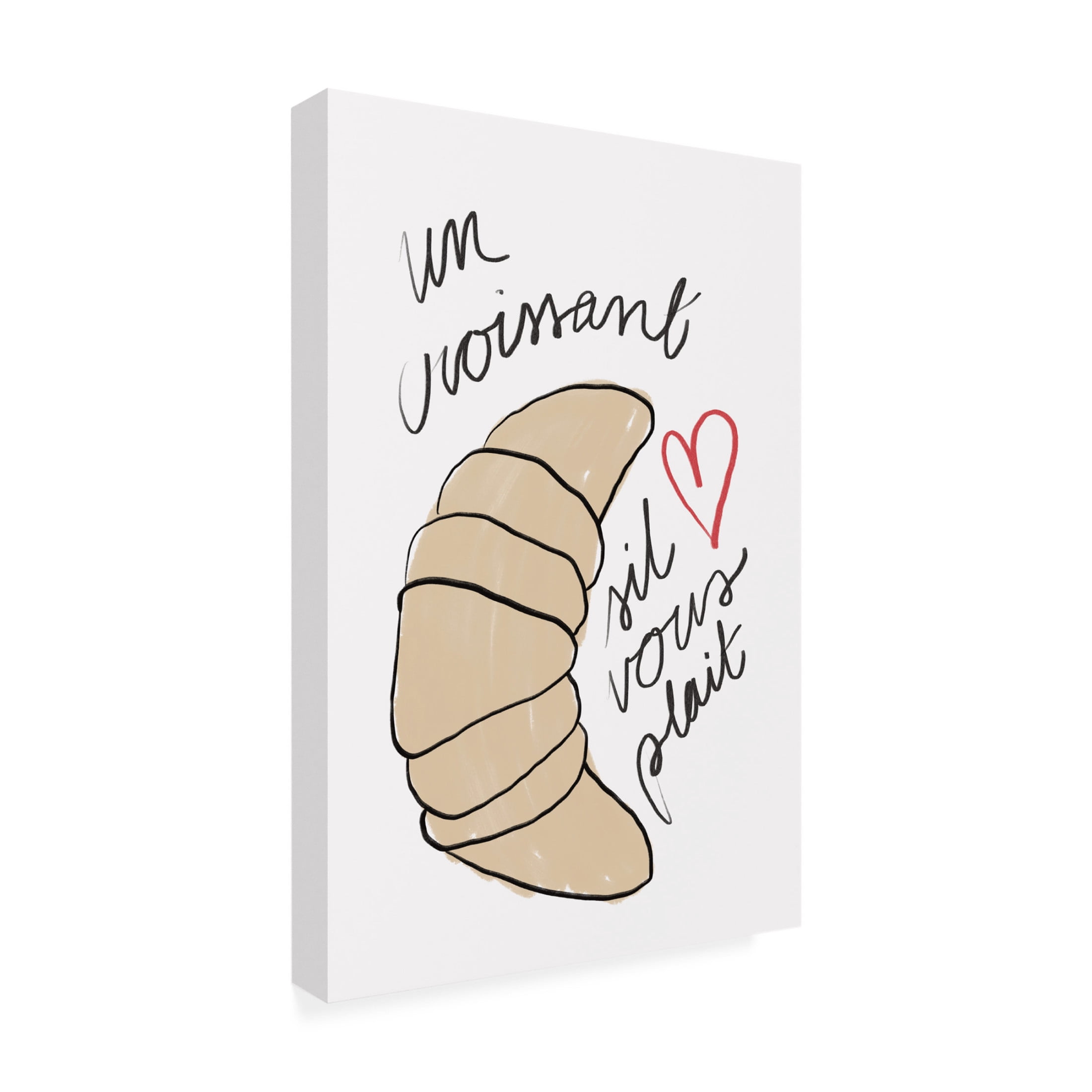 Trademark Fine Art Athene Fritsch Un Croissant Canvas Wall Art
