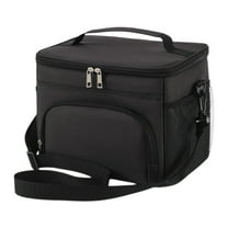 Dvumao Organizers and Storage, Large Insulated Lunch Bag 15L Reusable Lunch Box for Office Picnic Hiking Beach Leakproof Cooler Tote Bag Organizer with Adjustable Shoulder Strap, Man Gifts