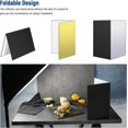 thumbnail image 3 of PCS Photography Cardboard Light Reflector, A3 Size 42x30cm Studio Foldable Light Diffuser Board for Nature, Product, Food Photo Shooting, Gold/Black, 3 of 5