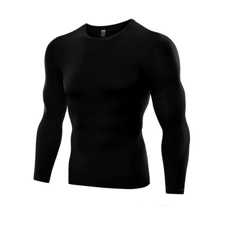 EWAVINC Men Compression T-Shirts Sports Tights Base Layer Long Sleeve Tops Quick Dry For Basketball Running Cycling Fitness Yoga