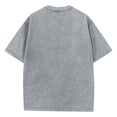 thumbnail image 4 of Oversized Tshirts for Men Acid Wash Loose Fit Cotton Basic T Shirts Gym Vintage Baggy Tees （Light Gray,5XL）, 4 of 5