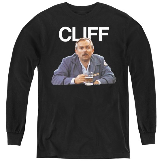 Cheers Cliff Youth Long Sleeve T-Shirt Black