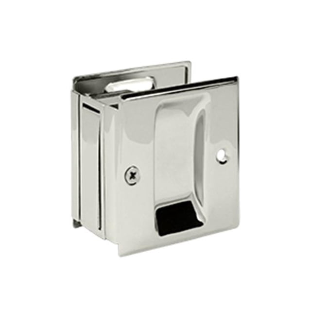 Deltana SDP25U14 2.5 x 2.75 in. Passage Pocket Lock- Bright Nickel - Solid