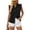 Black, variant on IUYRTFE Women's Washed Denim Sleeveless Button Down Shirt Ruffled V Neck Casual Summer Tank Top