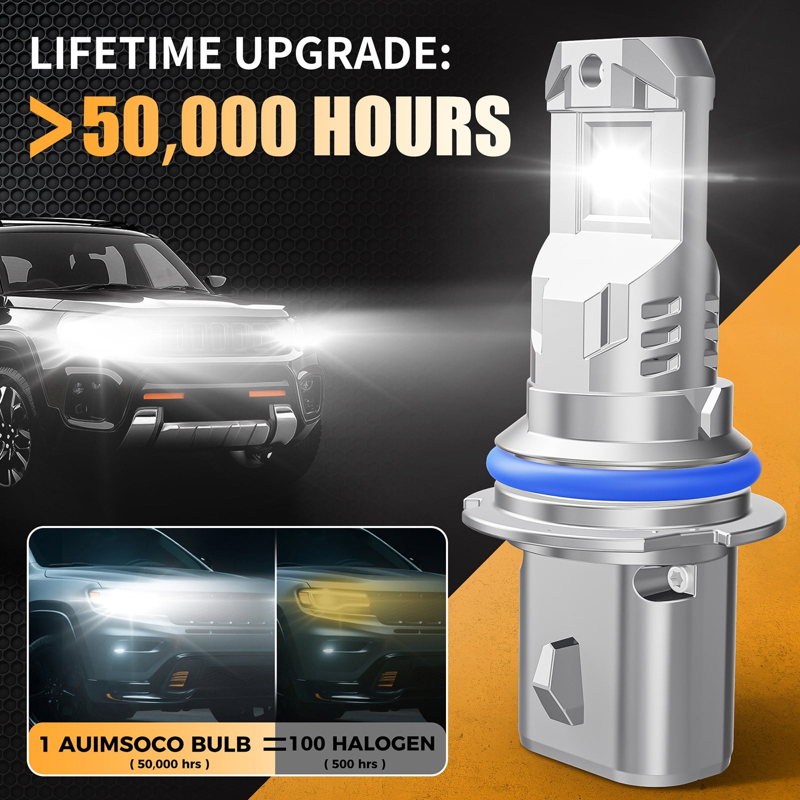 For Nissan Quest 1993-1995 Pair 9004 HB1 LED Headlight Bulbs High Low Beam Cool White Bright