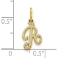 thumbnail image 3 of Solid 10k Yellow Gold Initial R Charm, 3 of 5