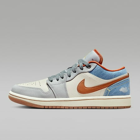 

Nlke women s shoes Alr Jordan 1 A.J1 denim blue retro low-top sneakers basketball shoes FZ5045-091