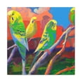 thumbnail image 2 of "Parakeets in Flight" - Canvas, 2 of 25