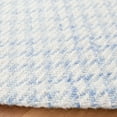 thumbnail image 3 of SAFAVIEH Marbella Kire Geometric Area Rug, Blue/Ivory, 4' x 4' Round, 3 of 11