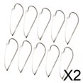 thumbnail image 1 of 2x10x Anzuelos De Pesca Sin , Anzuelos De Púas De Acero Alto En Carbono, Anzuelos Protectores De , 43,4mm X 15,3mm, 1 of 8
