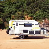 ALEKO Retractable RV Awning 20X8 ft Patio Camping Waterproof Vinyl