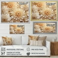 thumbnail image 4 of Designart "Ethereal Whiteness: Magical White Chrysanthemums I" Chrysanthemums Floater Framed Canvas Prints, 4 of 5