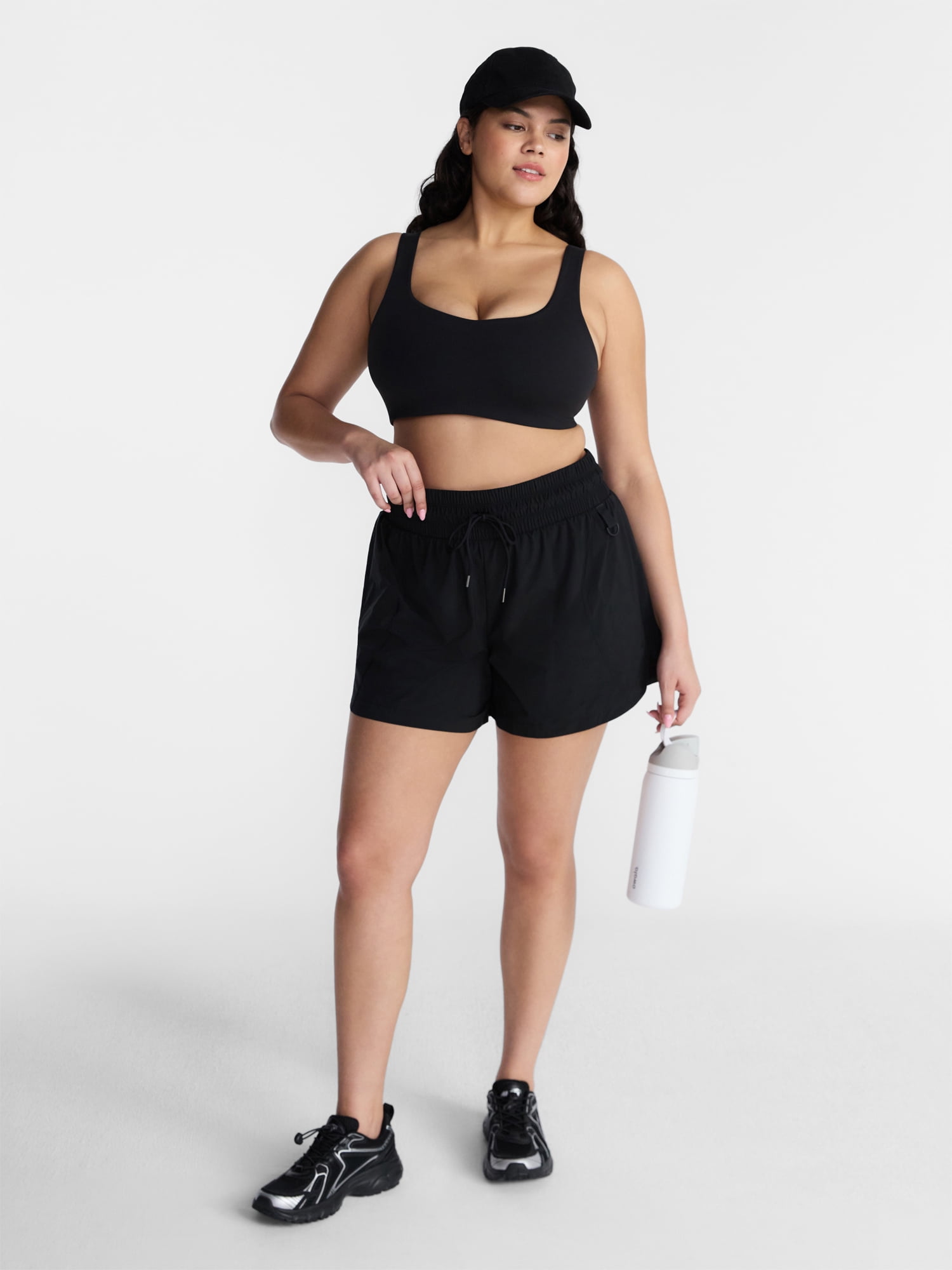 Avia Women's Hike Run Shorts, 4'' Inseam, Sizes XS-XXXL