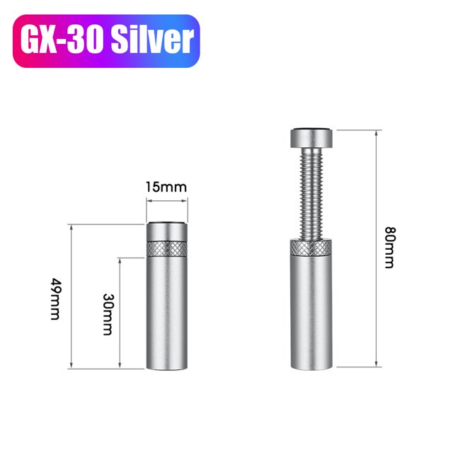 Graphics Card GPU Holder Support Vertical Telescopic Rotating Stand Bracket Aluminum Alloy Video Card Sag Holder Desktop PC Case GX-30 Silver