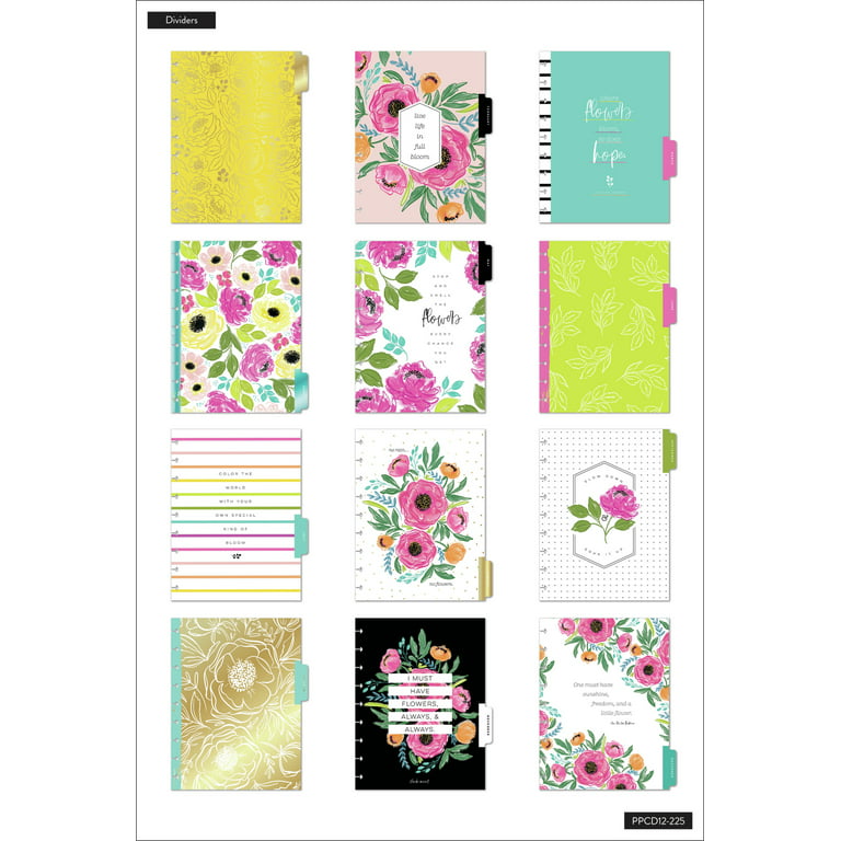 Floral Printable Planner Mini Cards - 100 Directions