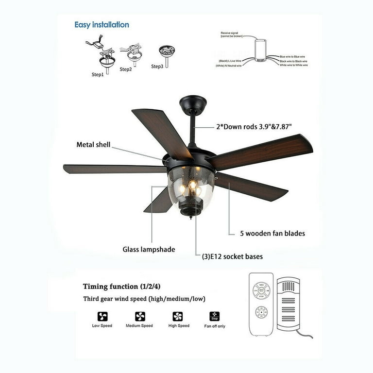 Outdoor Ceiling Fan Parts Shelly Lighting