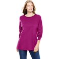 thumbnail image 1 of T-shirt à Manches Longues à Col Ras du Cou Parfait pour Femmes Grande Taille, 1 of 6