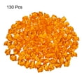 thumbnail image 3 of Uxcell 25x15mm Fake Ice Cube Acrylic Irregular Crushed Crystal Rocks Fake Diamonds, Orange 1 Pack (130Pcs), 3 of 5