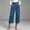 🔥 Sky Blue, variant on Sentmoon Womens Denim Capris Capri Jeans High Waist Cropped Wide Leg Jeans Wrapped Style Casual Pocket Denim Pants Trendy Fashion Comfortable Modern Fit for Versatile Looks
