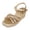 Gold, variant on Wedge Espadrilles for Women Open Toe Platform Sandals Glitter Rhinestone Mesh Band Ankle Strap Summer Heels Black Size 7
