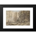thumbnail image 2 of Lucas van Uden 24x17 Black Modern Framed Museum Art Print Titled - Forest Landscape (1605 - 1673), 2 of 5