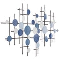 thumbnail image 5 of CosmoLiving by Cosmopolitan Blue Metal Overlapping Circle Geometric Wall Decor, 5 of 7