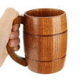 thumbnail image 1 of Taza De Té De Madera Maciza De Primer Grado, Colección De Cerveza Taza De Madera Suave Tazas De Cerveza Artesanales Para El Café Para Té., 1 of 7