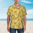 thumbnail image 6 of Picia Flower Gentle Cotton Regular Fit Short Sleeve Casual Hawaiian Shirt for Men-3X-Large, 6 of 9