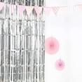 thumbnail image 6 of Efavormart Sparkling Metallic Foil Fringe Curtain For Wedding Birthday Party Dance Banquet Event Decoration 3ft x 8ft - Silver, 6 of 10