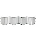 thumbnail image 6 of Vivifying 200" Adjustable Safety Gate 8 Panels Play Yard Metal Doorways Fireplace Fence, 6 of 7